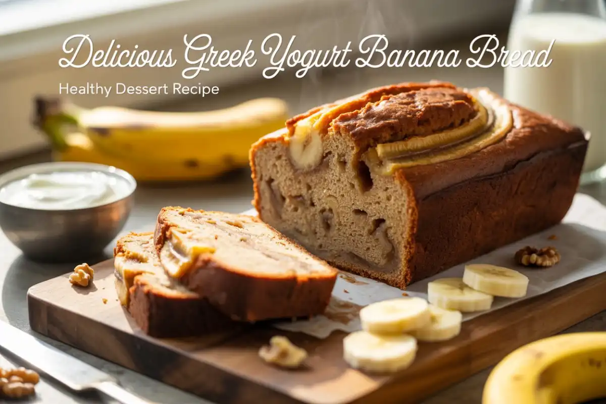Delicious Greek Yogurt Banana Bread Healthy Dessert Recipe