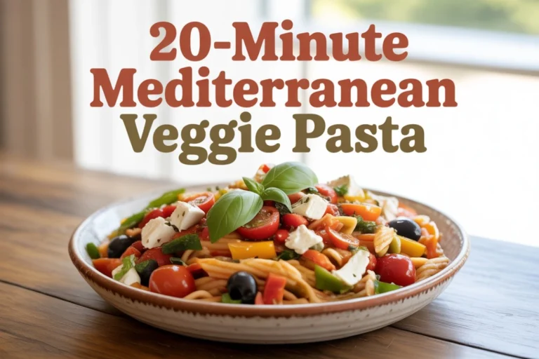 20-Minute Mediterranean Veggie Pasta