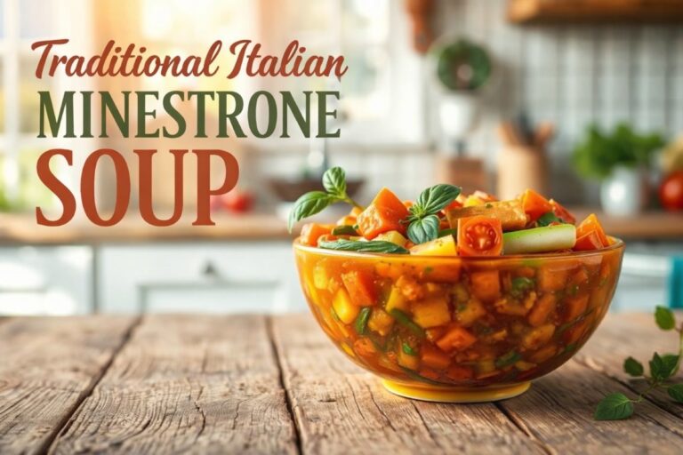 Delicious Traditional Italian Minestrone Soup